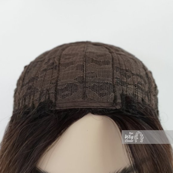 Long Dark Roots Ashy Blonde Ombre Wavy Wig | Esther - Picture 4 of 6